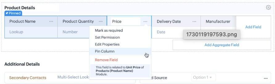 Zoho CRM For Everyone Subforms